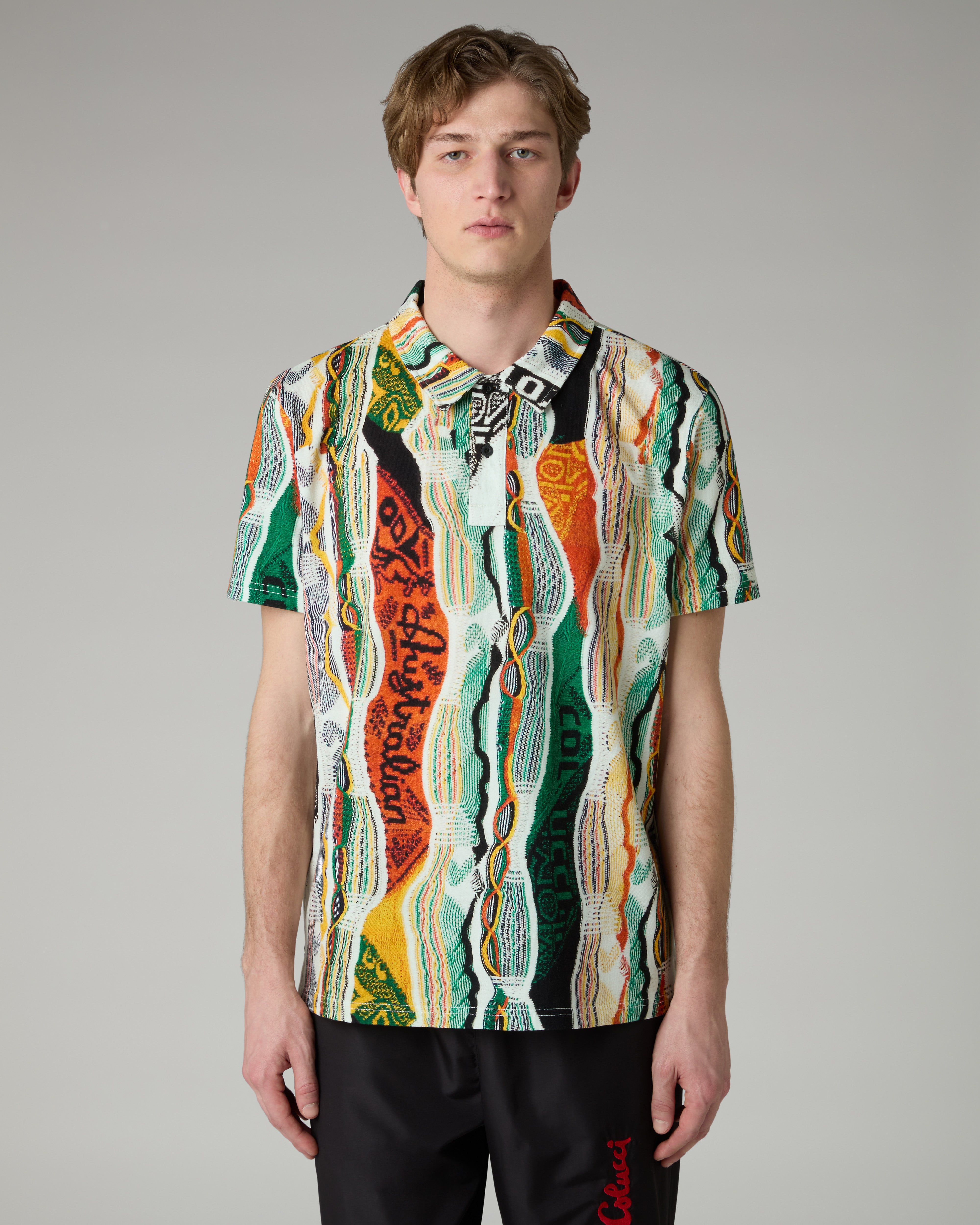 Knit Effect Polo Shirt