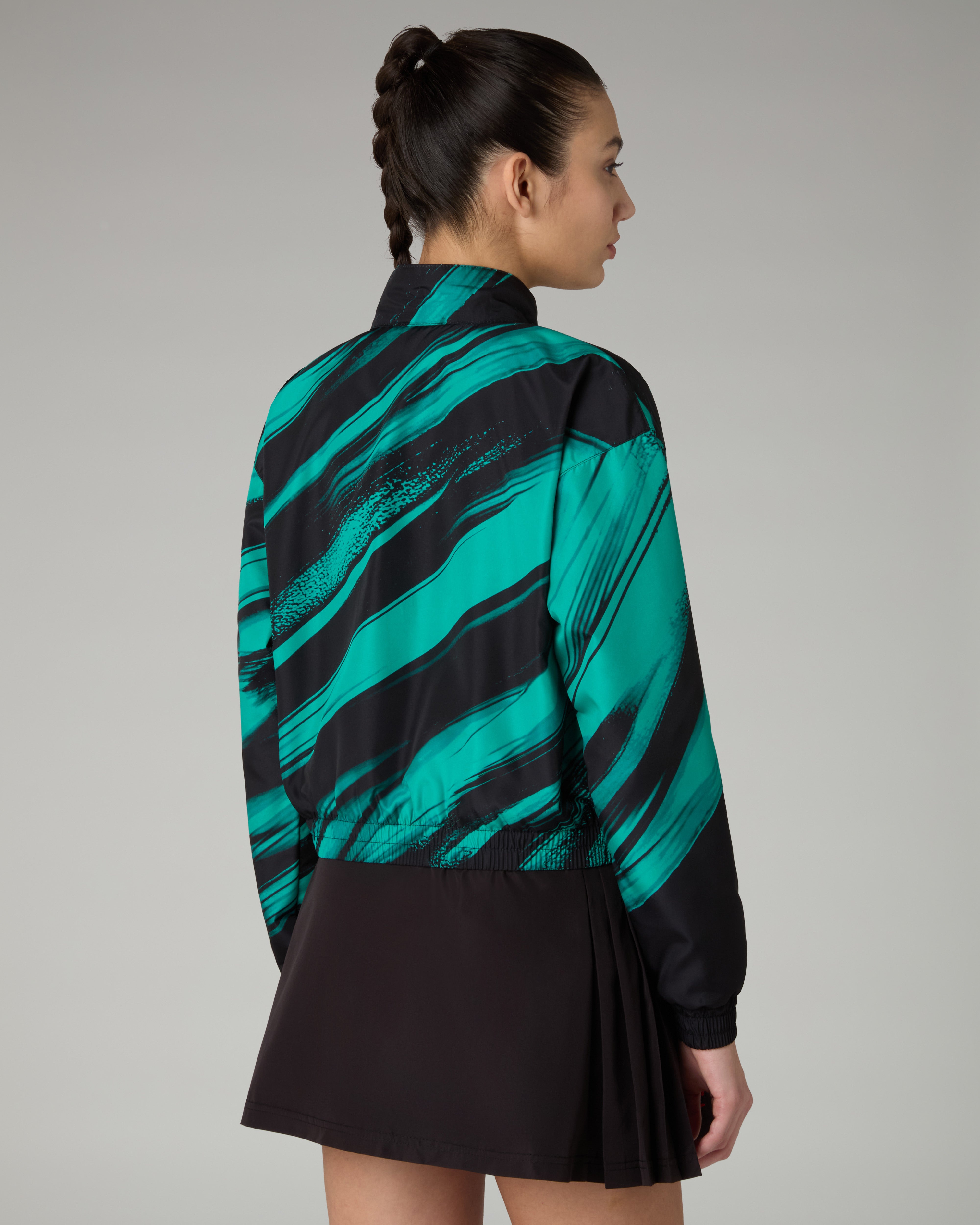 Brush Cropped Track Jacket