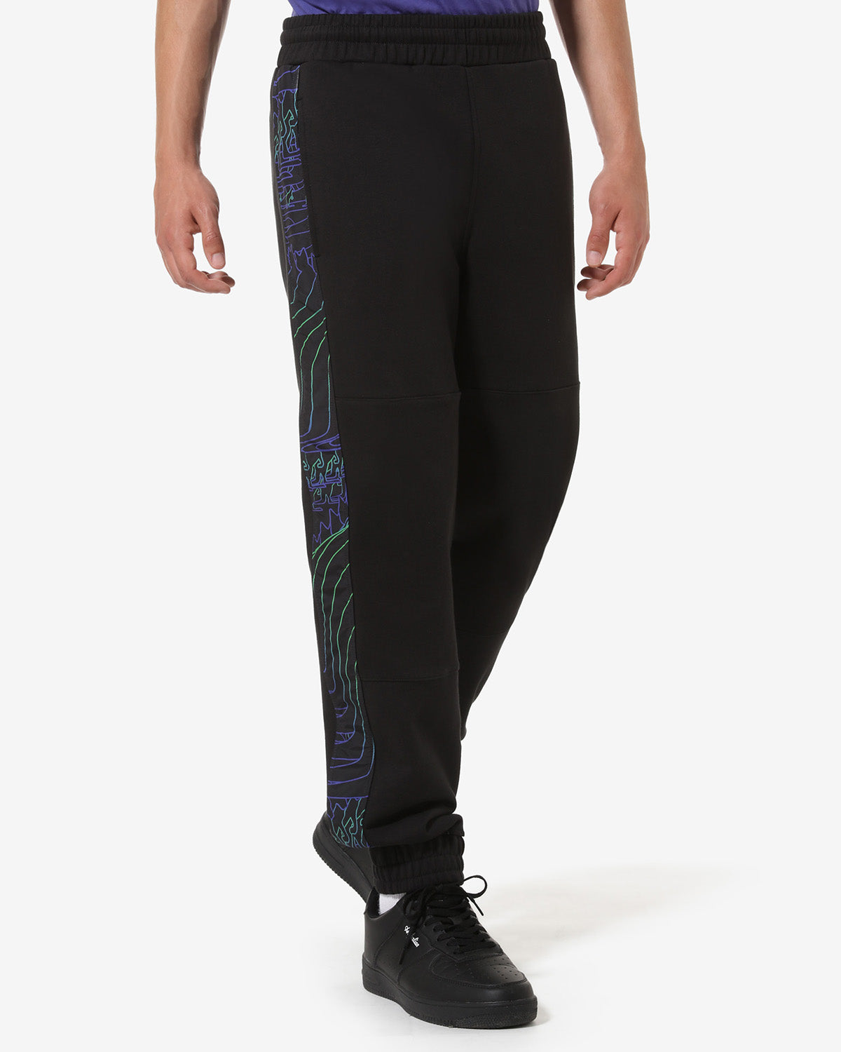 Flowing Files Track Pant: Australian Hard Court