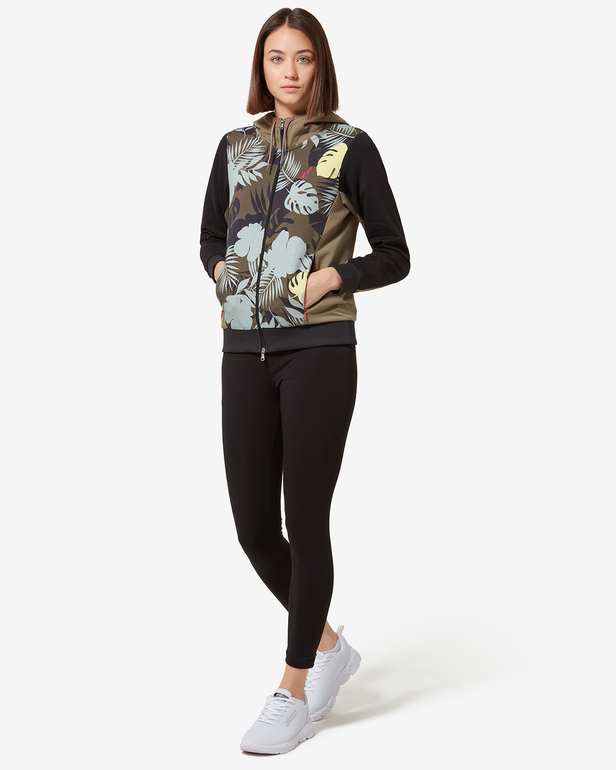 Flowers Insert Hoodie Jacket: Australian Sportswear