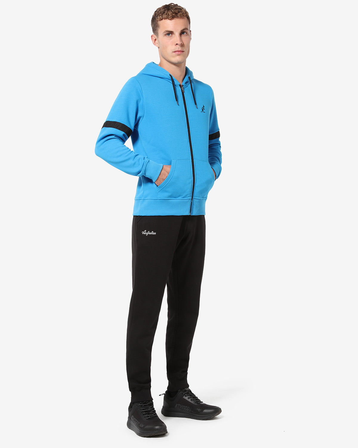 Stripe Fleece Jacket: Australian Sportswear