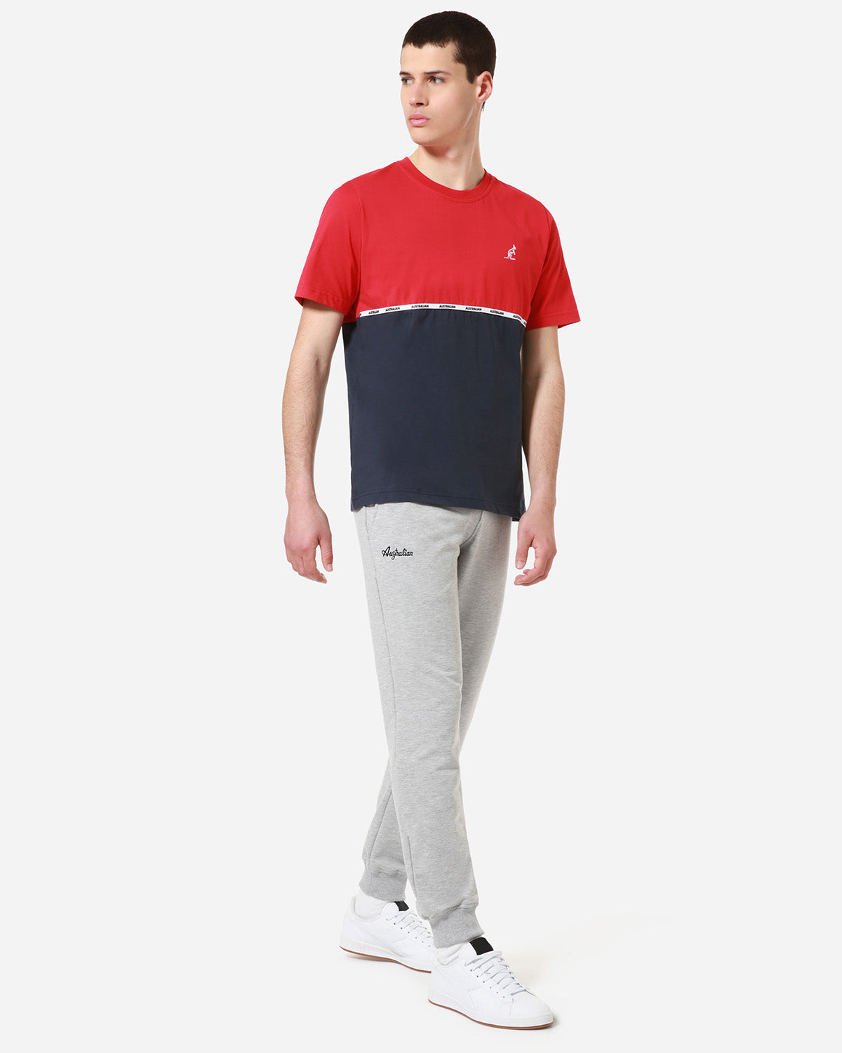 Logo Piping Insert T-Shirt: Australian Sportswear