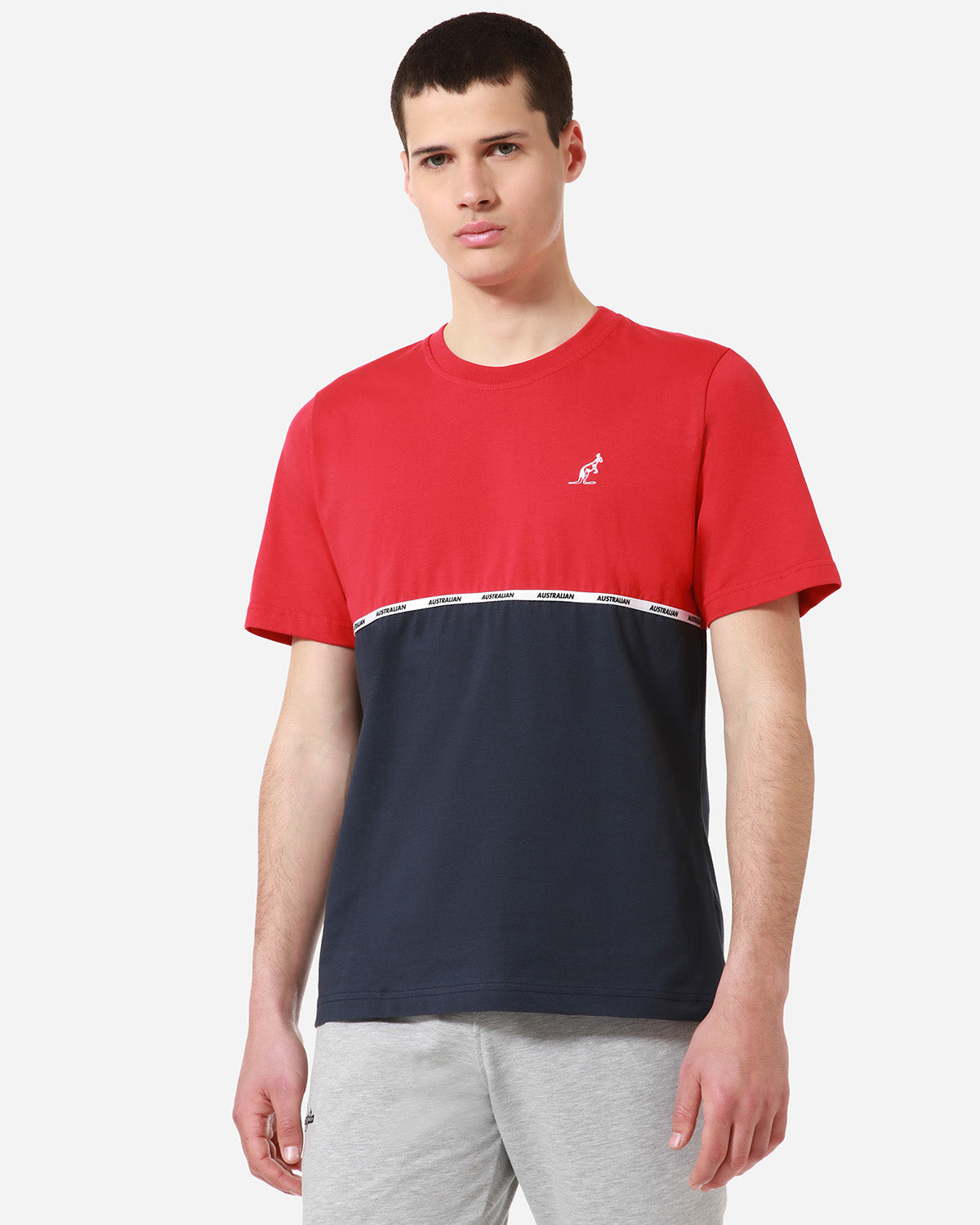 Logo Piping Insert T-Shirt: Australian Sportswear