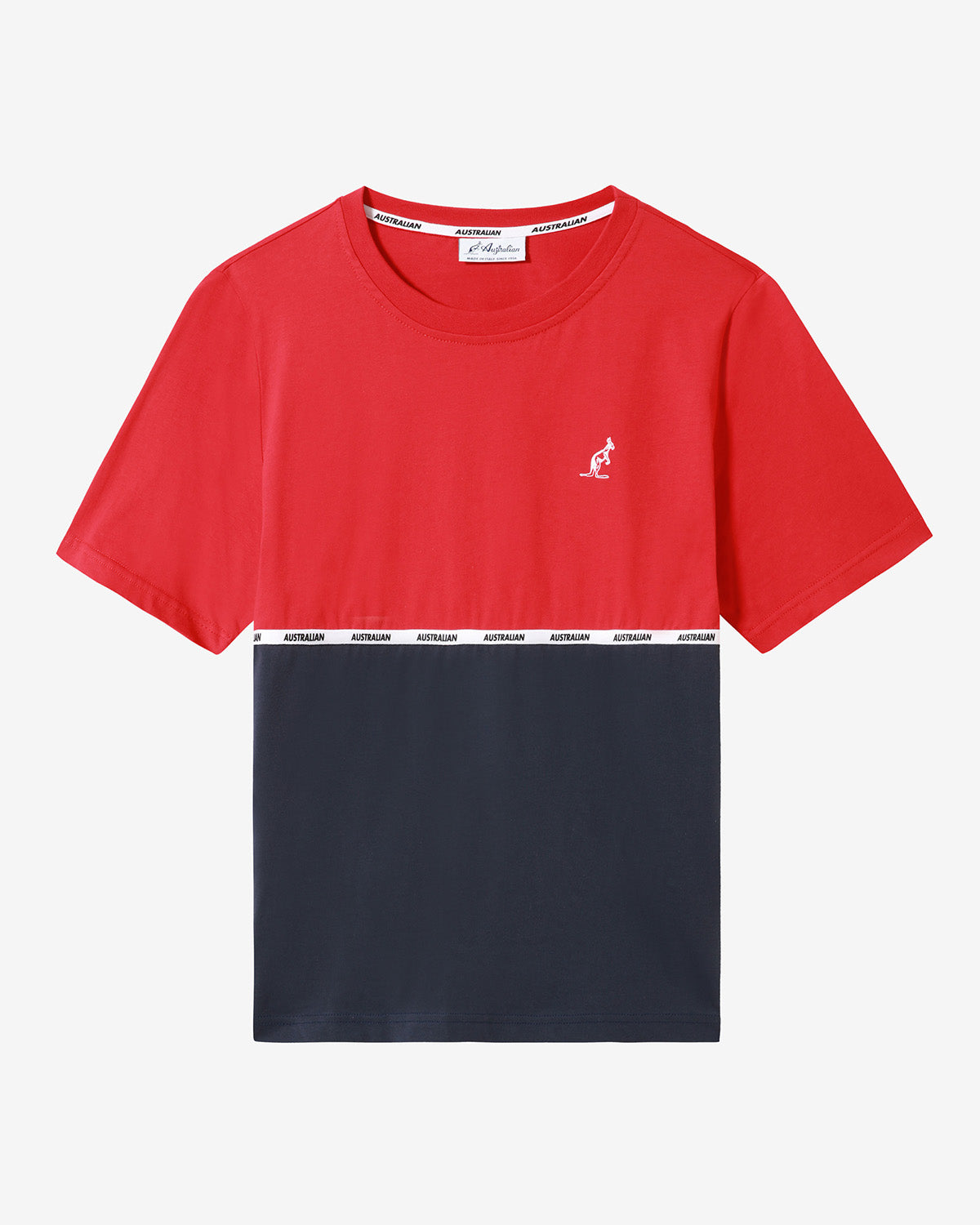 Logo Piping Insert T-Shirt: Australian Sportswear