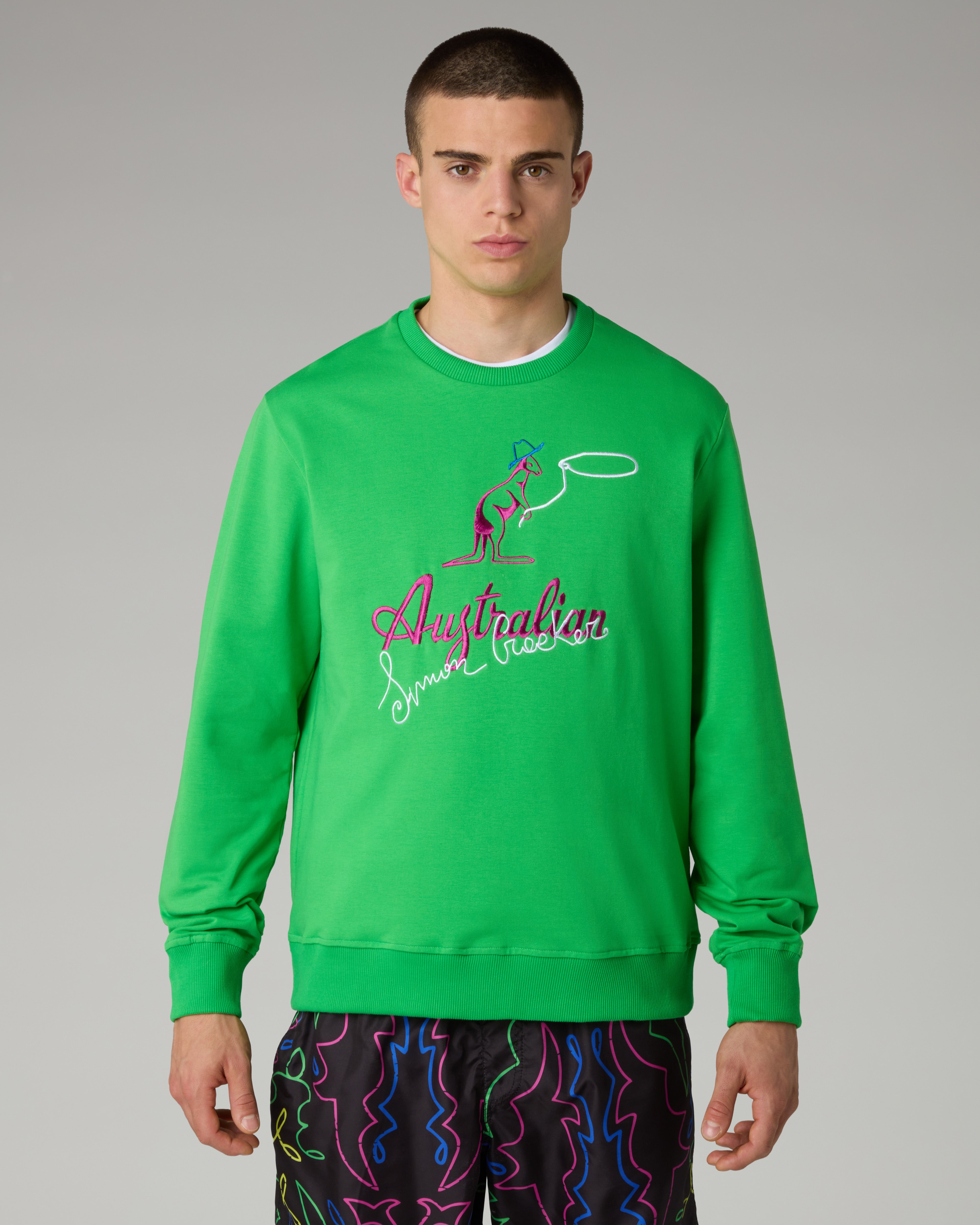 Cow-Kangoo Crewneck: Simon Cracker x Australian