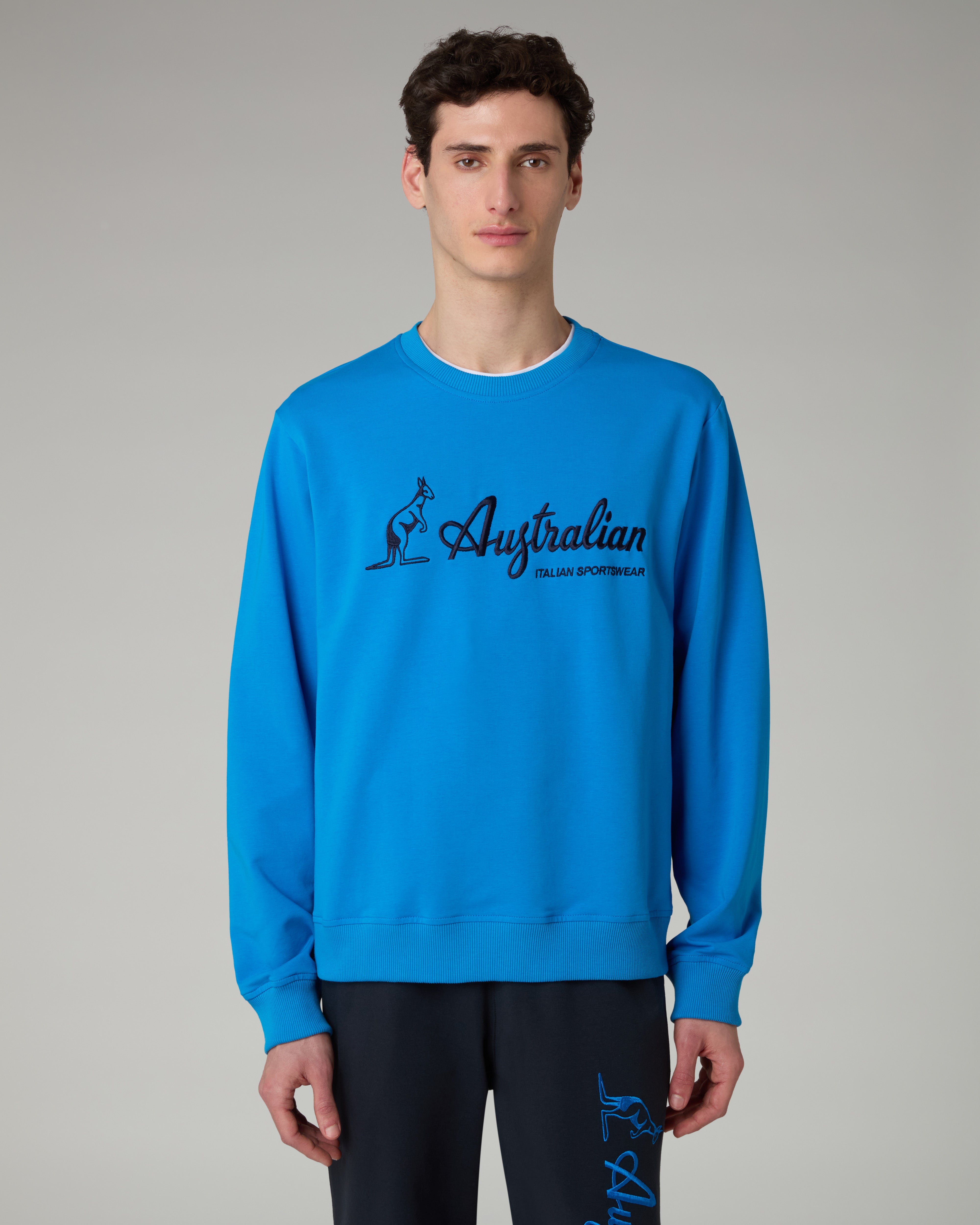 新品　BRIEFING MS WARM LOGO LINE CREWNECK L SWUFE0066-626-2_c3b14a00-4547-