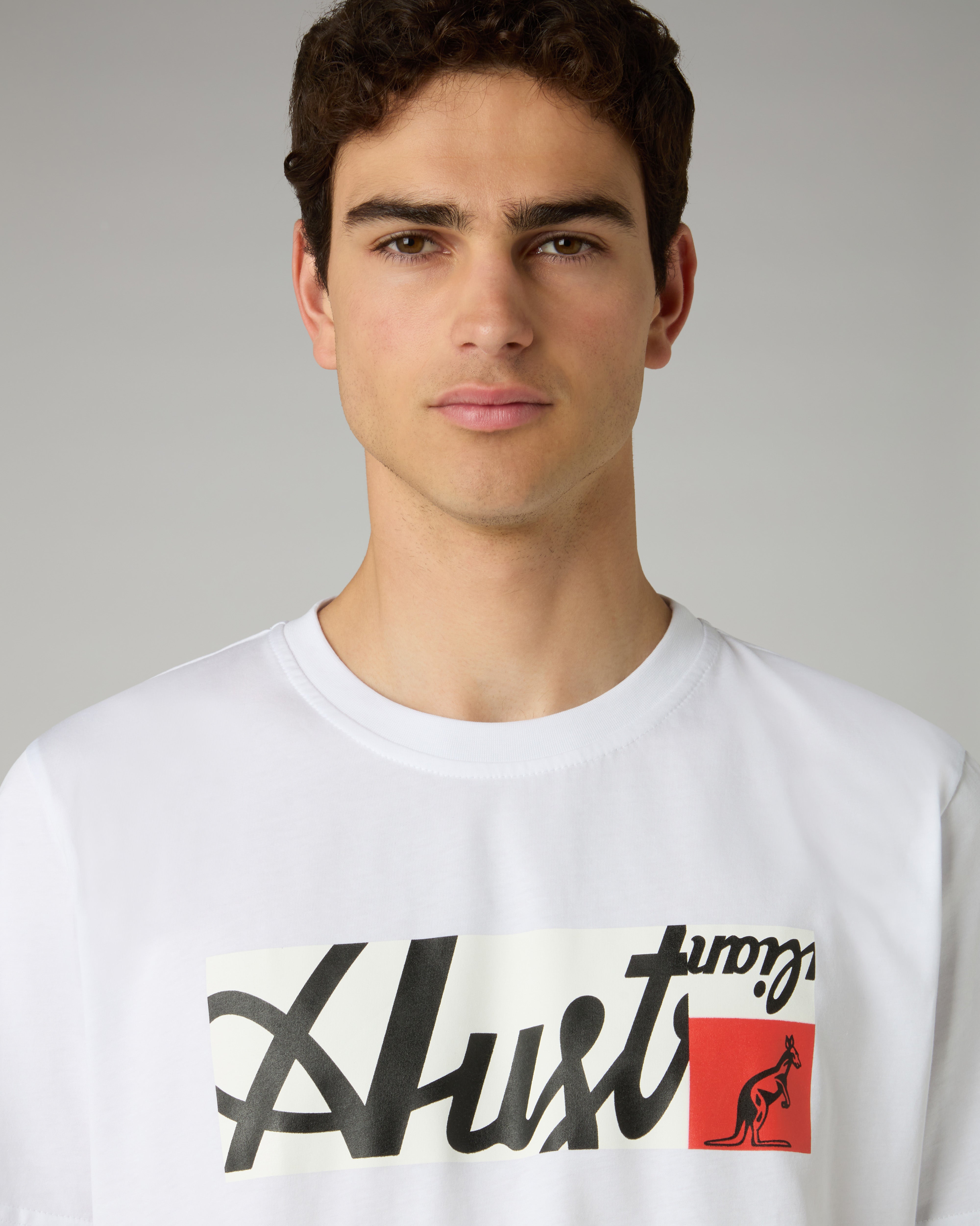 Broken Logo Printed T-shirt: Australian Sportswear