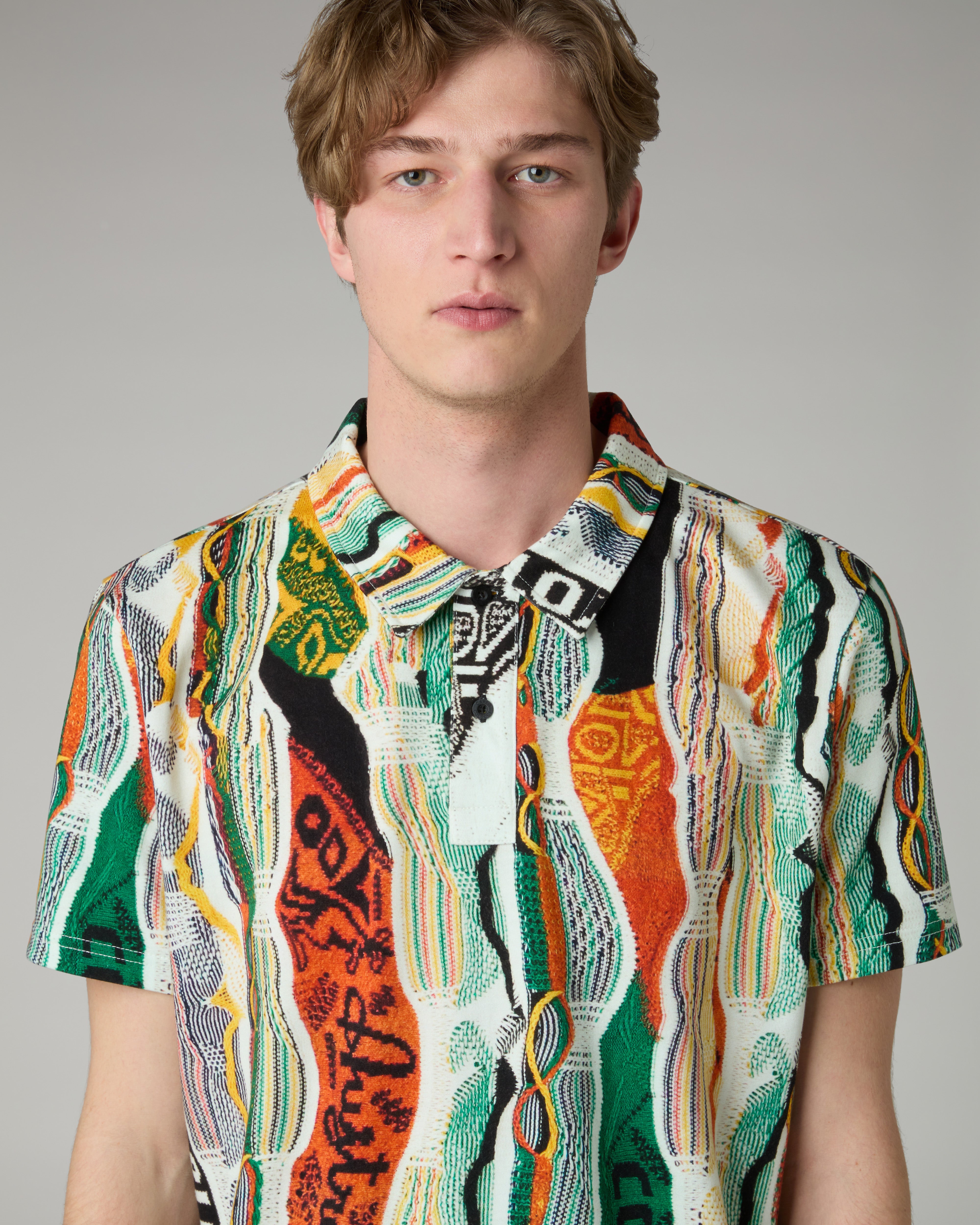 Knit Effect Polo Shirt