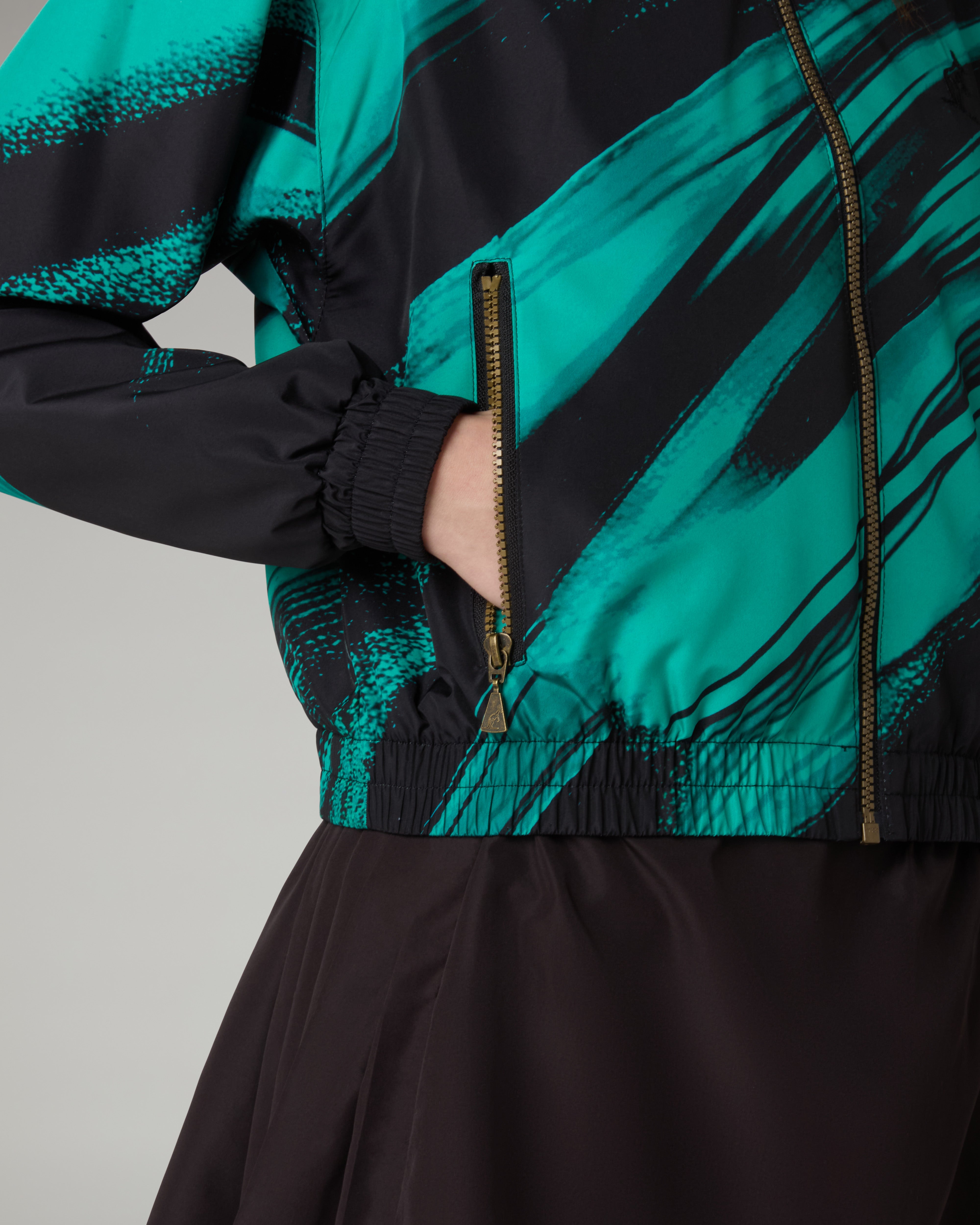 Brush Cropped Track Jacket