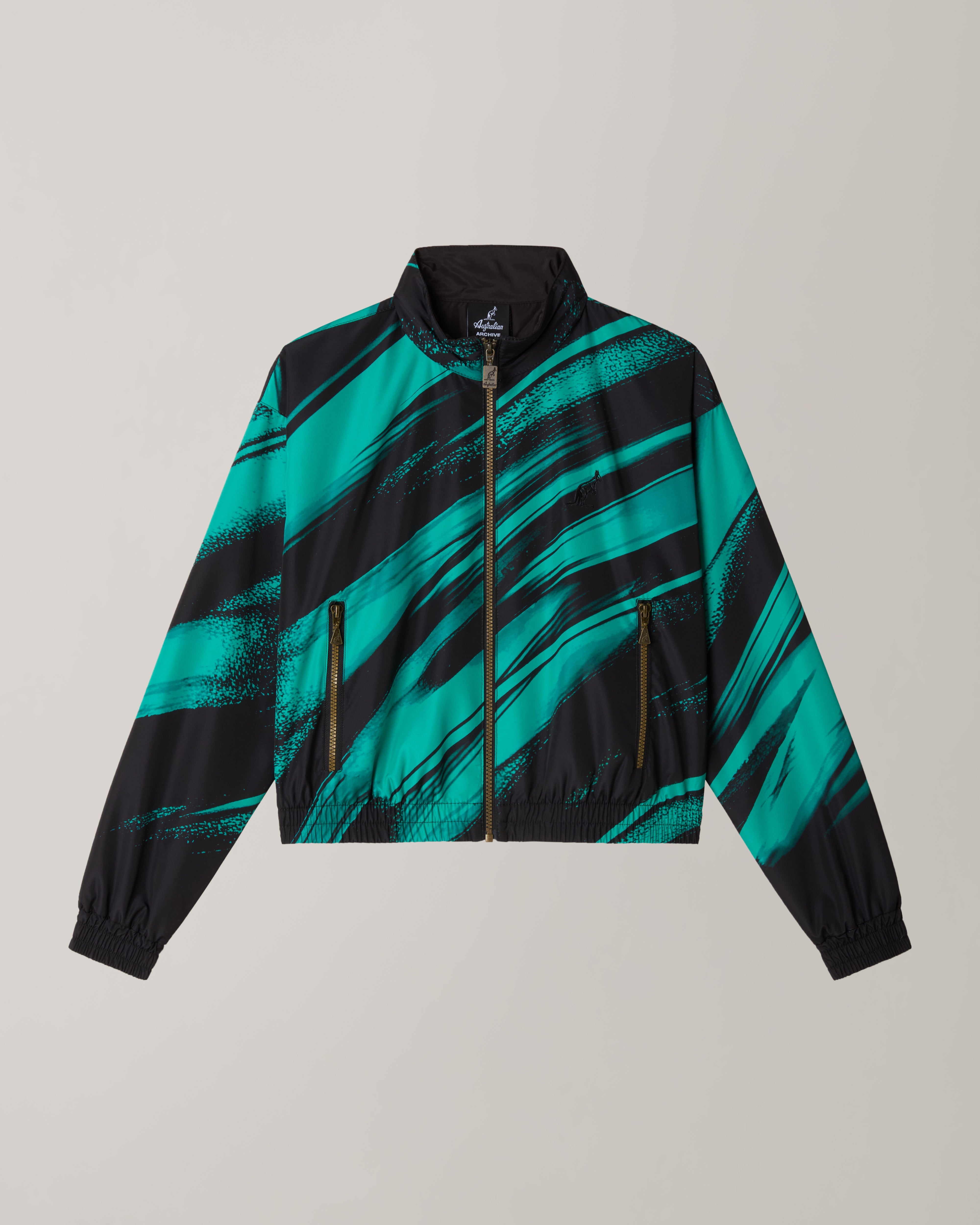 Brush Cropped Track Jacket