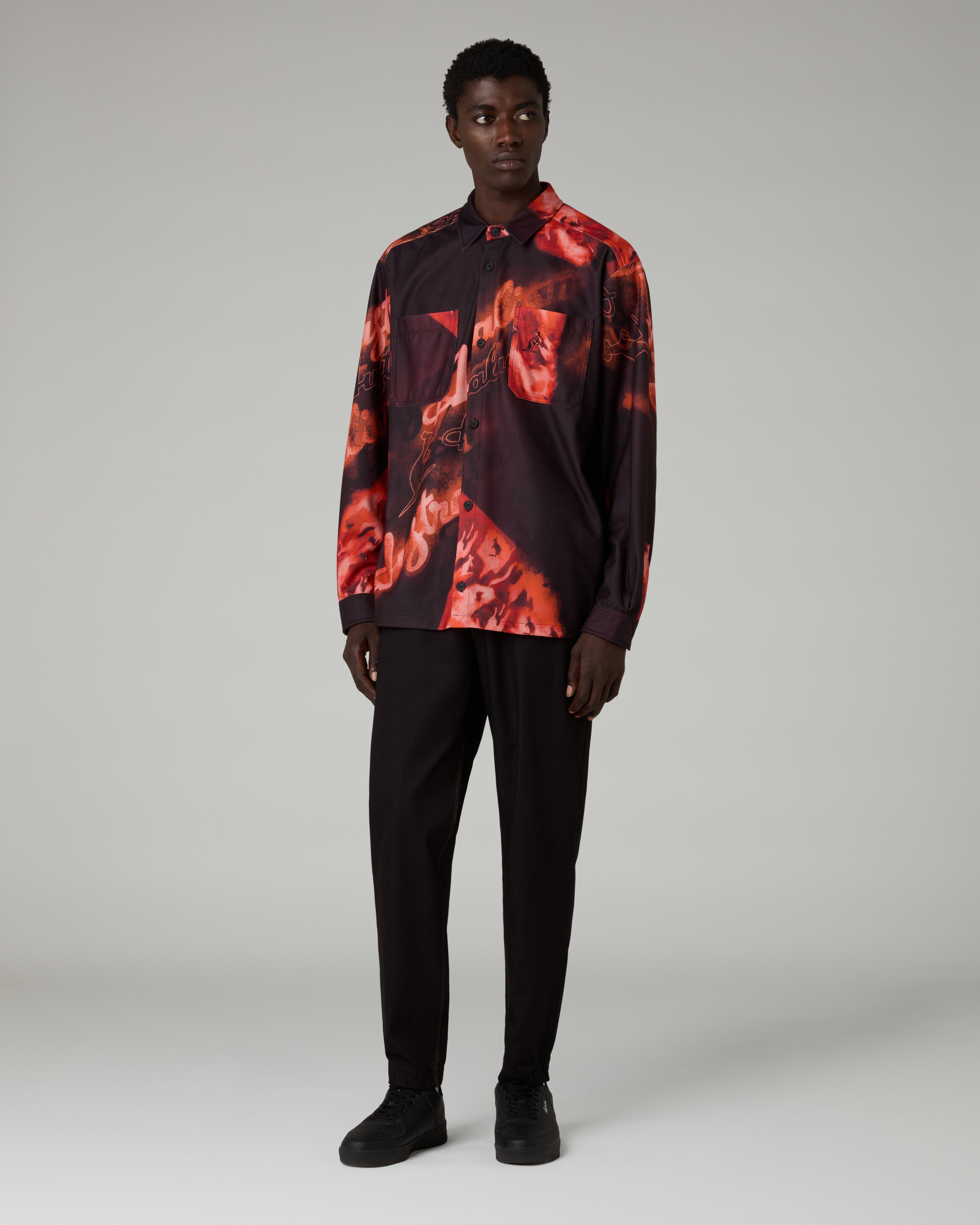 Rust Printed Shirt