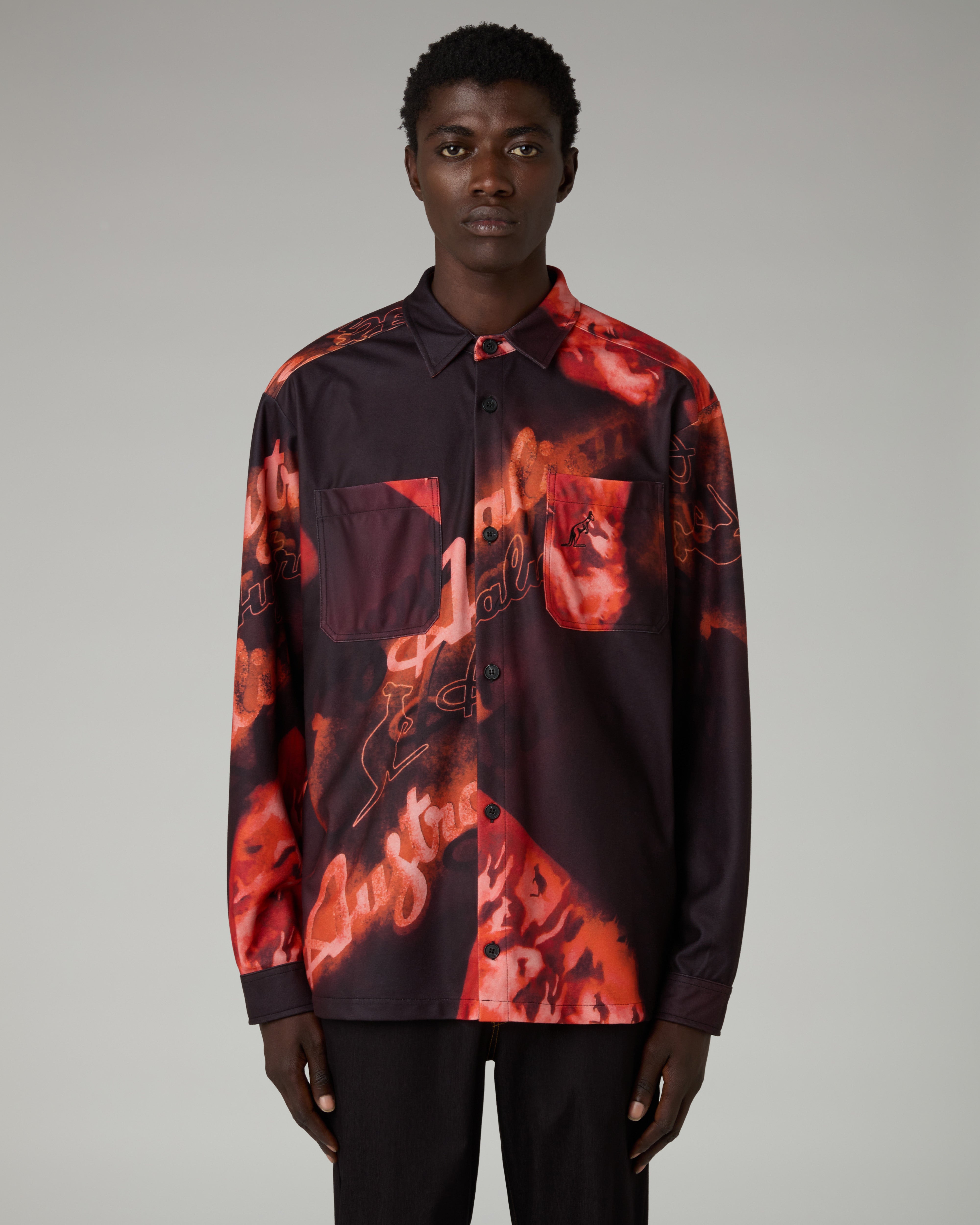Rust Printed Shirt