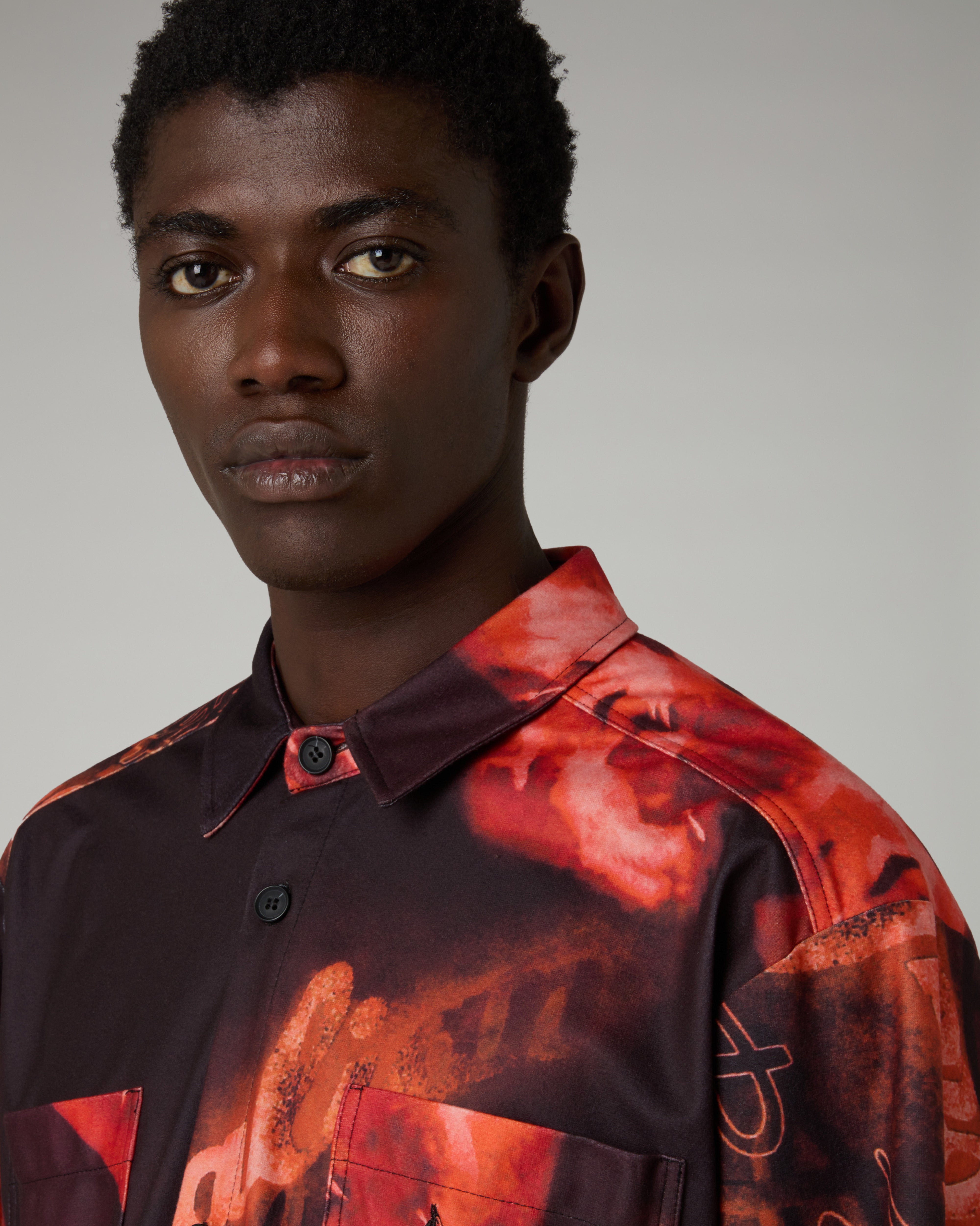 Rust Printed Shirt