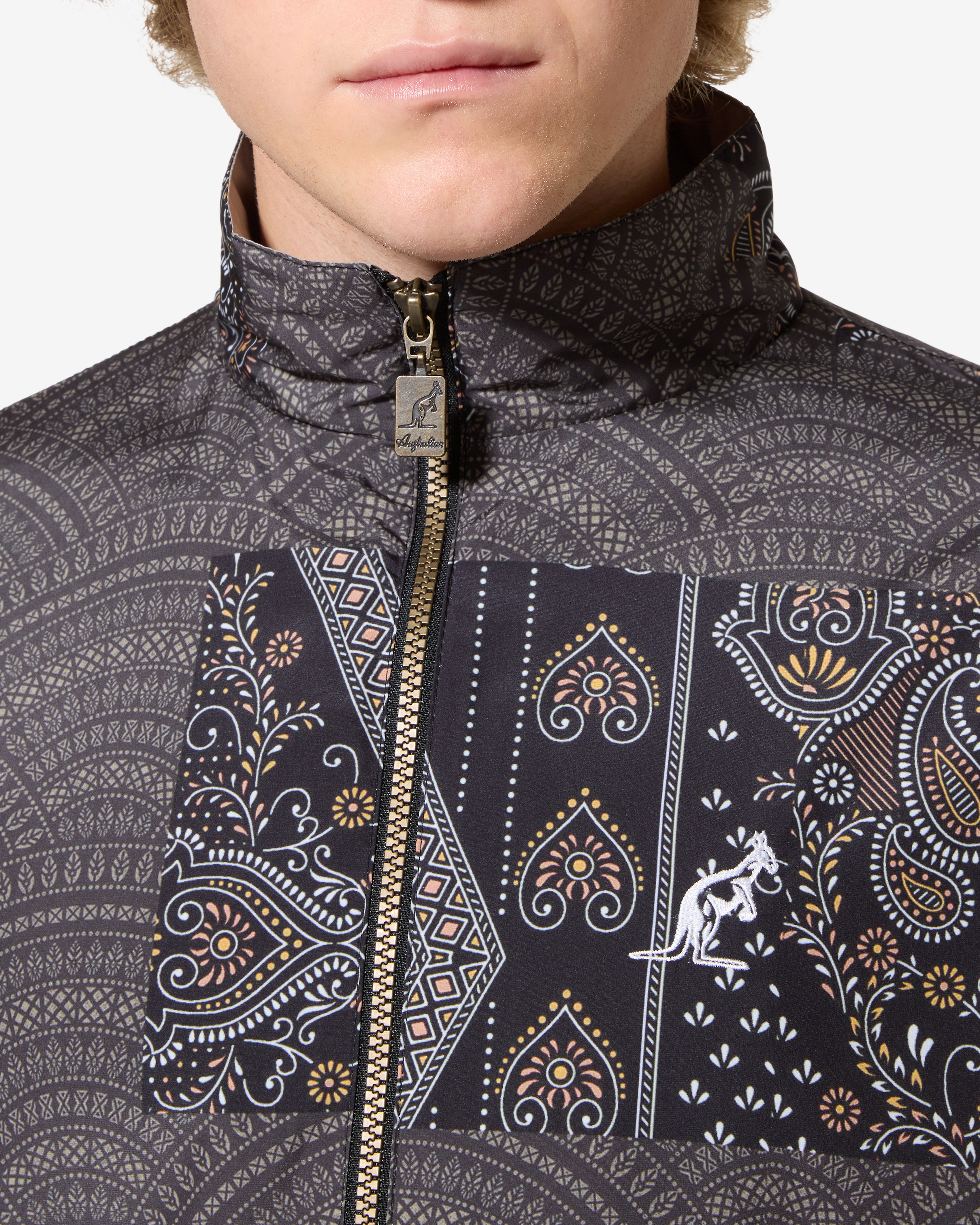 Paisley V Track Jacket: Australian Archive