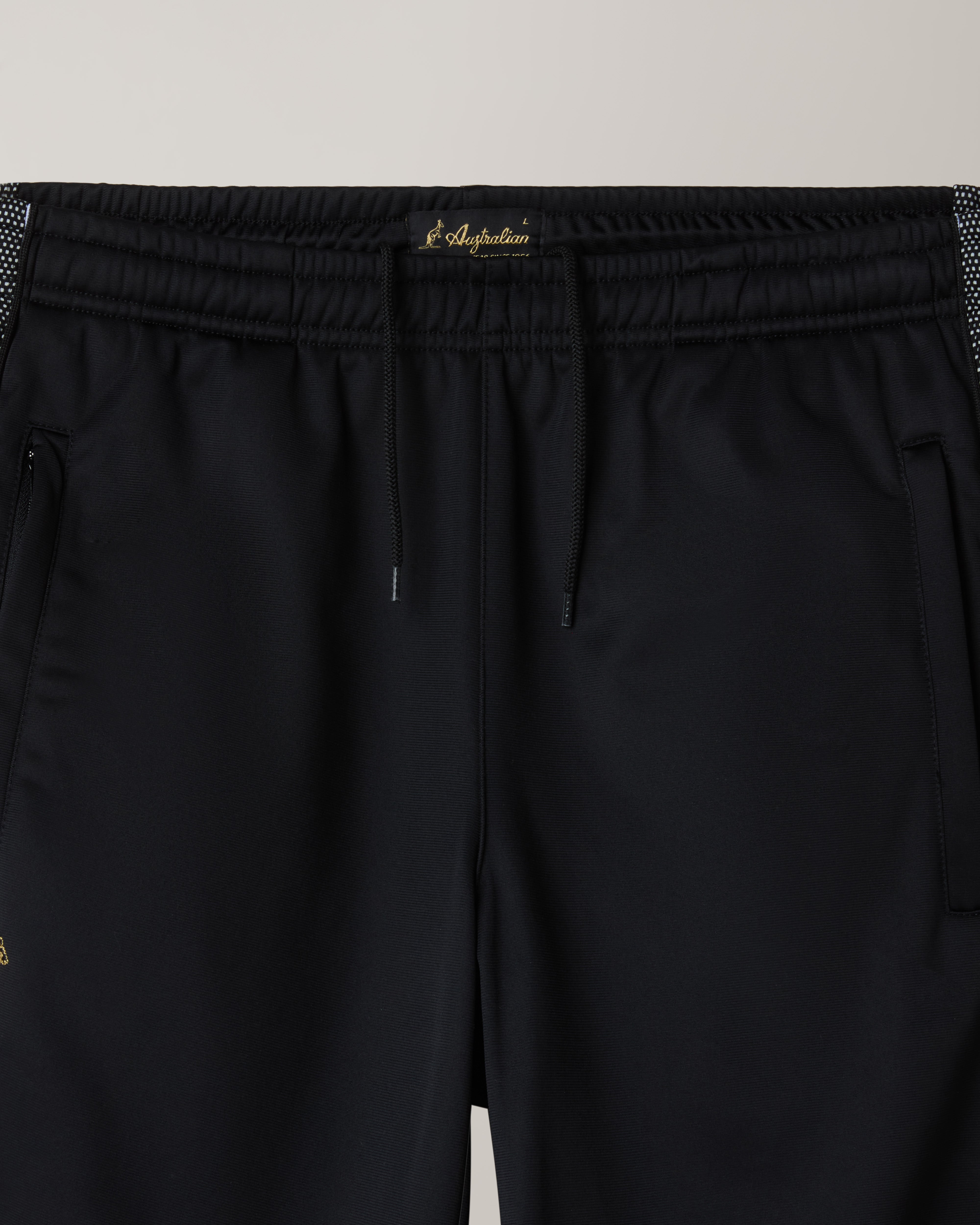 Black Tape Track Pants