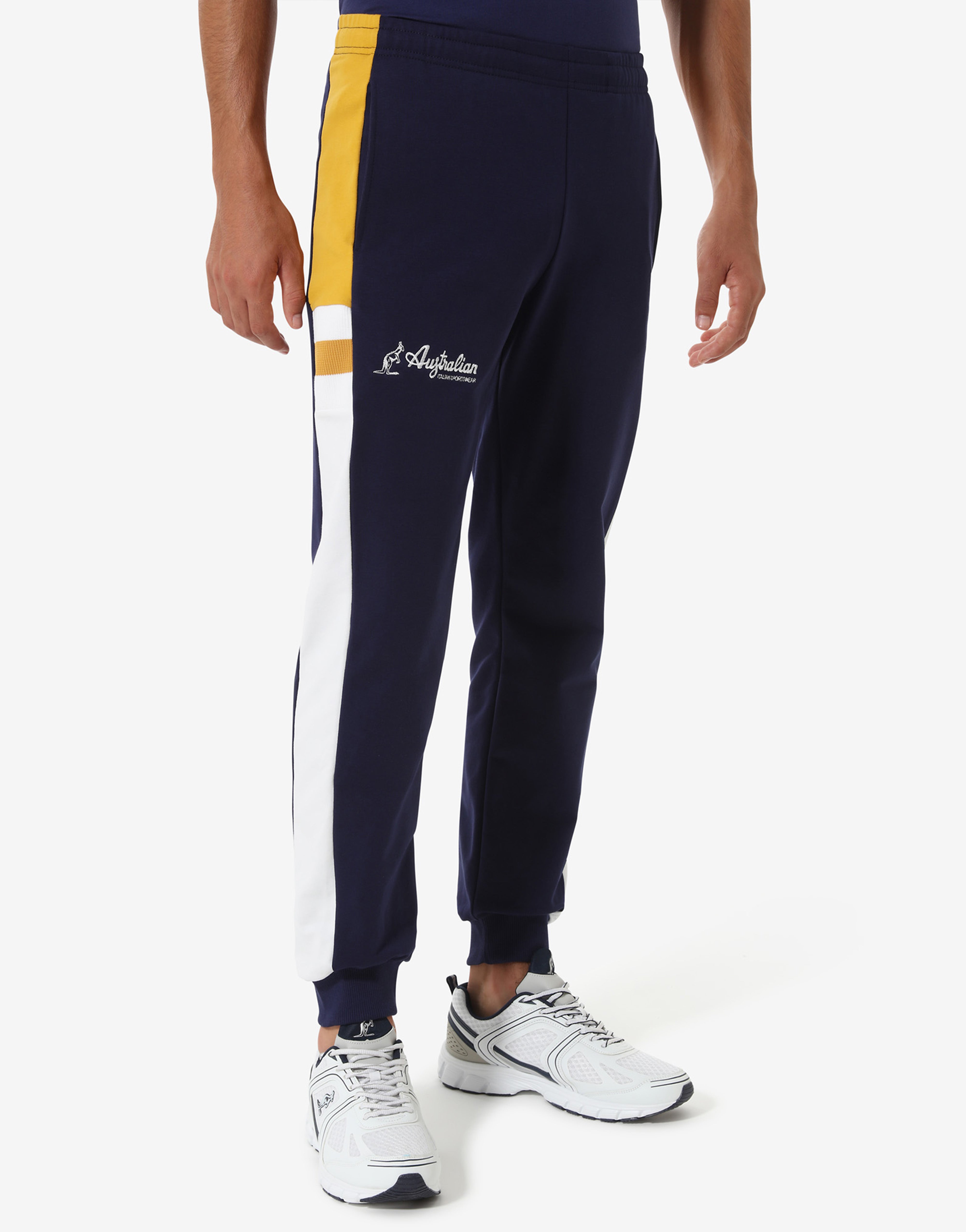 Ribbed Knit Insert Track Pant: Australian Sportswear 